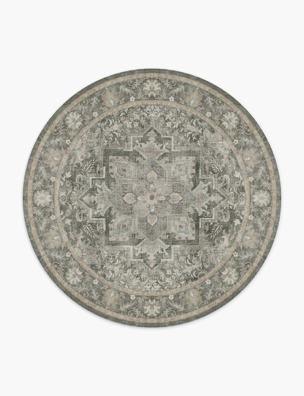 Fleeting Spring Muted Sage Washable Rug