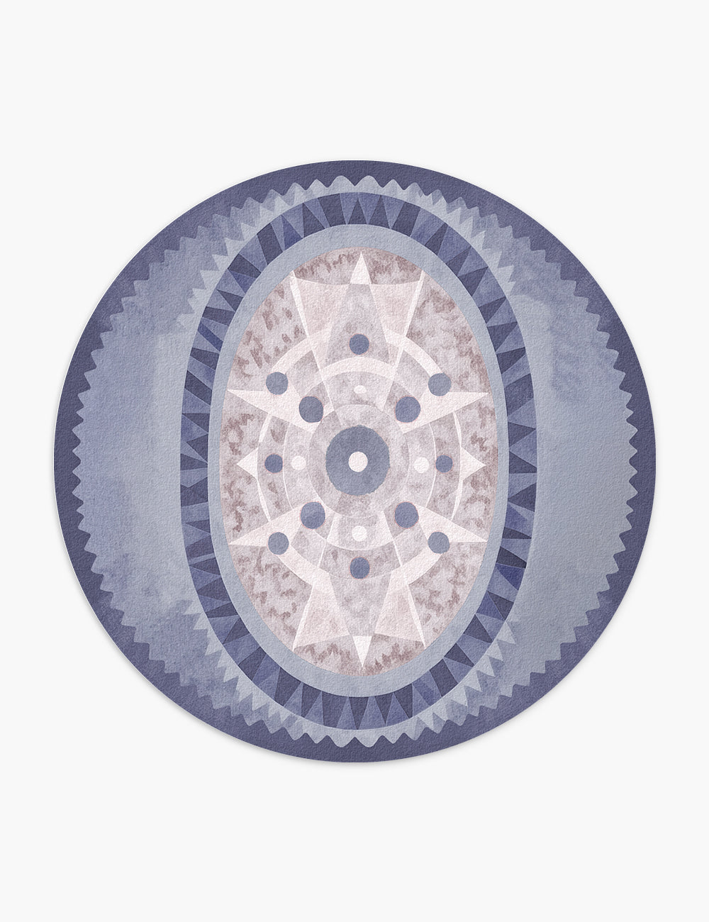 Oval Energy Violet Haze Washable Rug