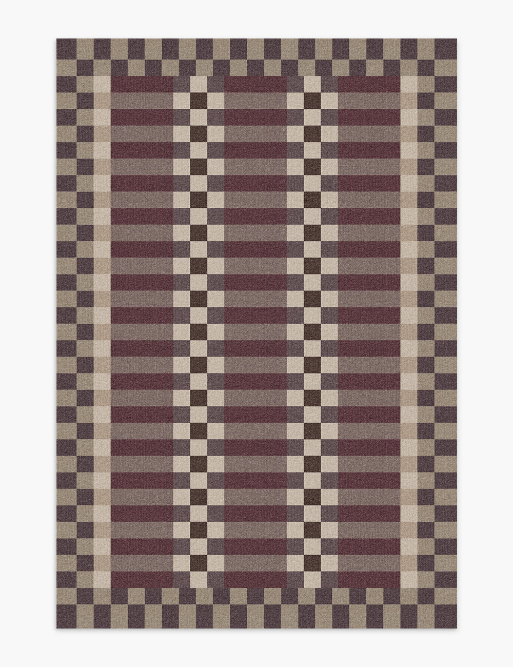 Curtain Call Plum Brown Washable Rug