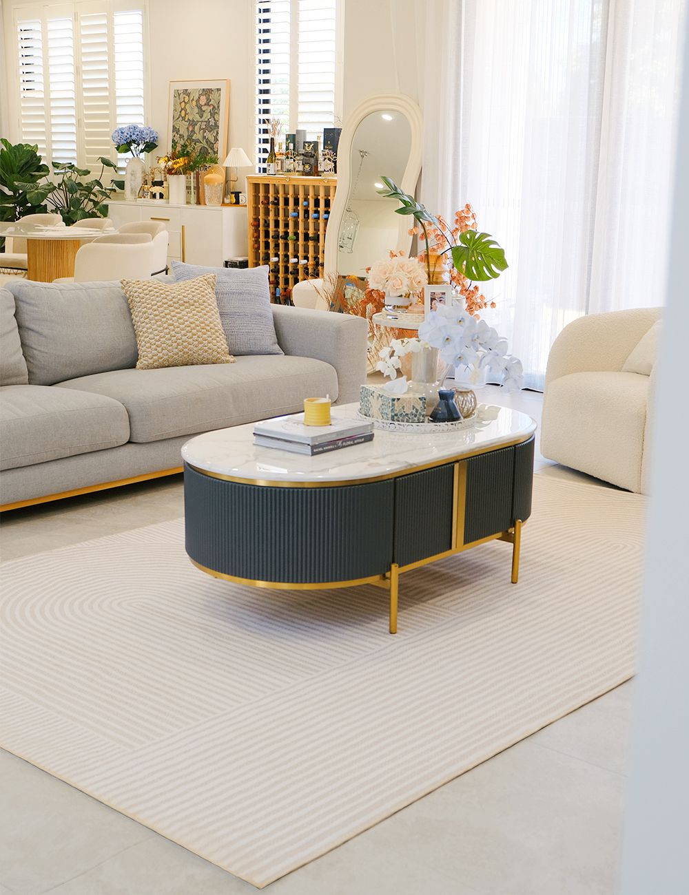 Desert Travels Winding Path Washable Rug