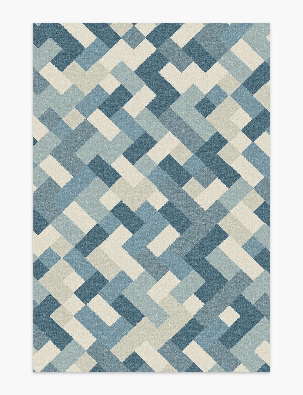 Harbor Deck Powder Blue Washable Rug