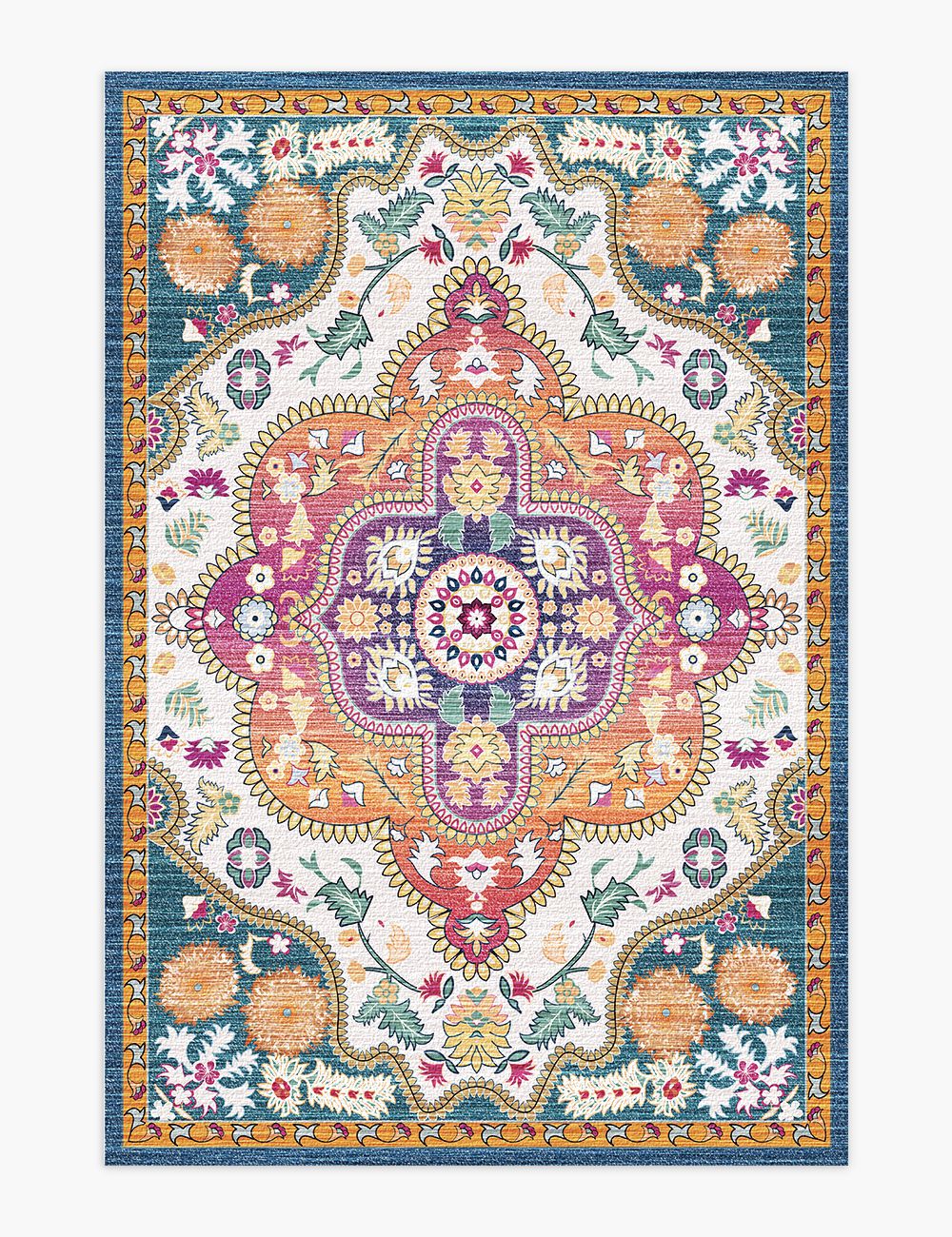 Harmonia's Garden Multicolour Washable Rug