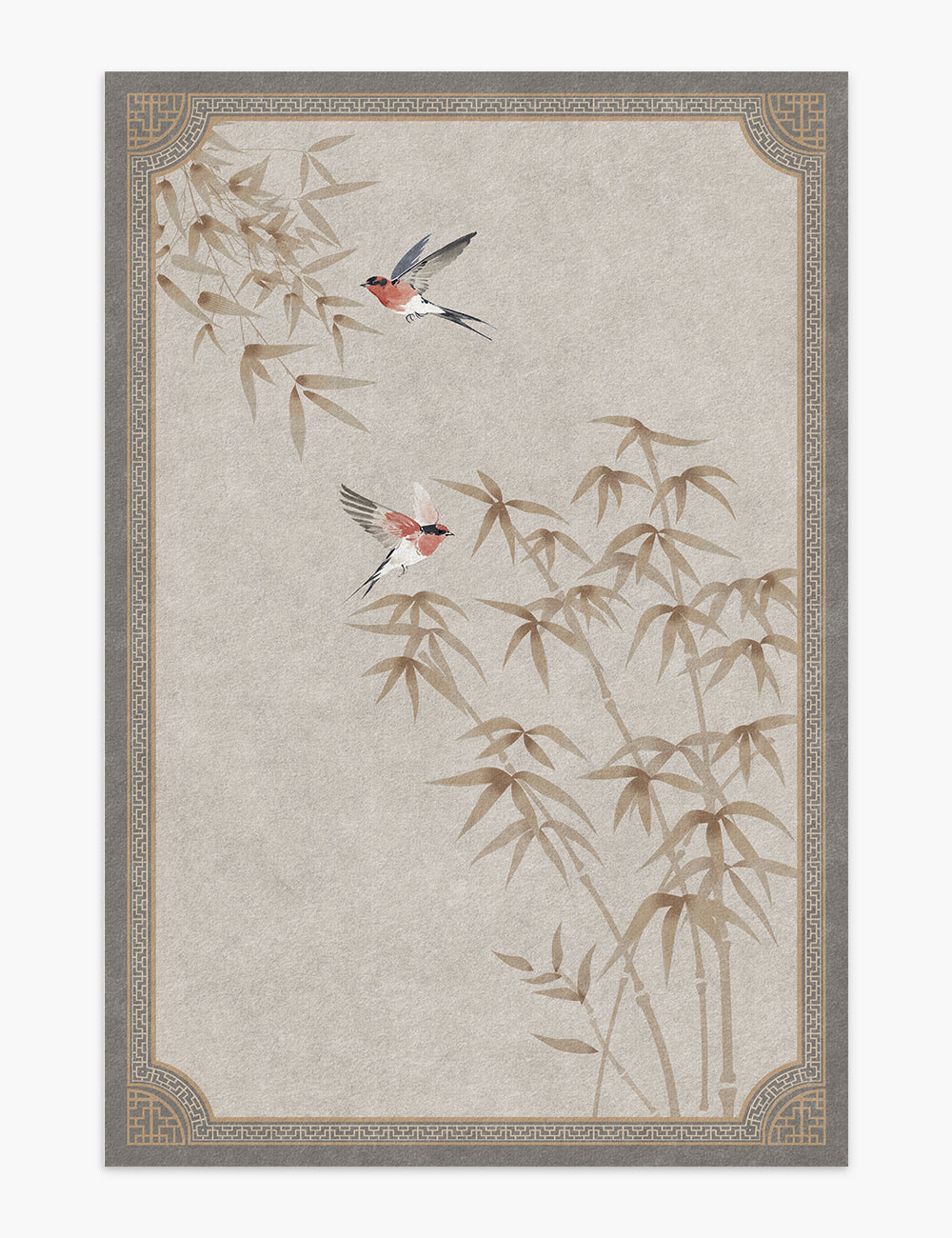 Lucky Bamboo Oatmeal Sand Washable Rug