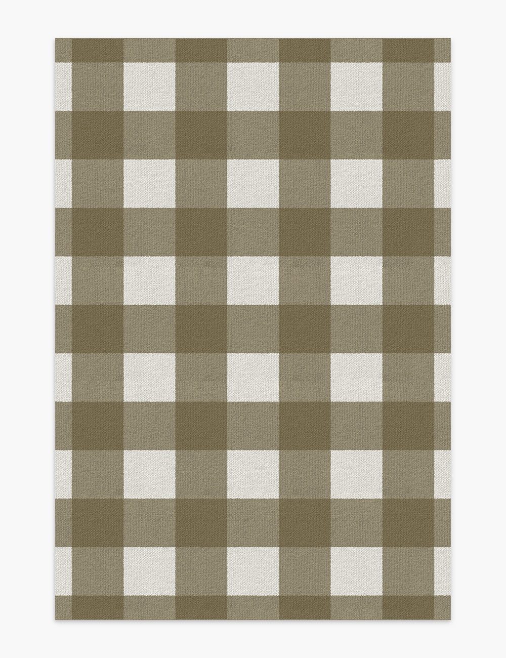 Retro Grid Yellow & Brown Washable Rug