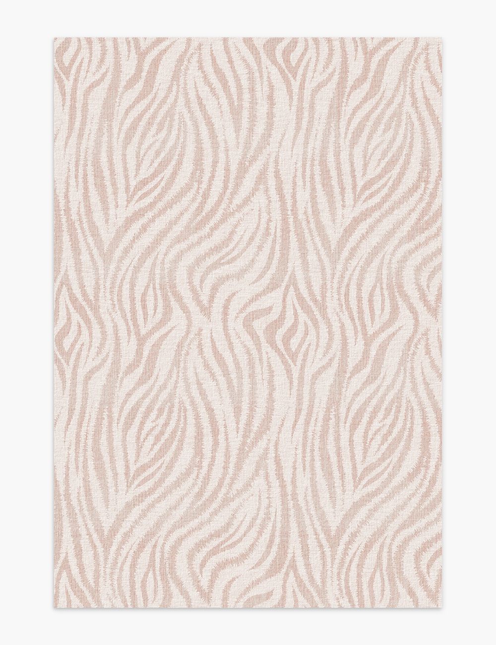 Slender Leaves Pale Blush Washable Rug