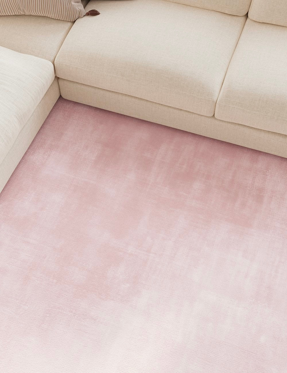 Sunkissed Diamond Quartz Pink Washable Rugs
