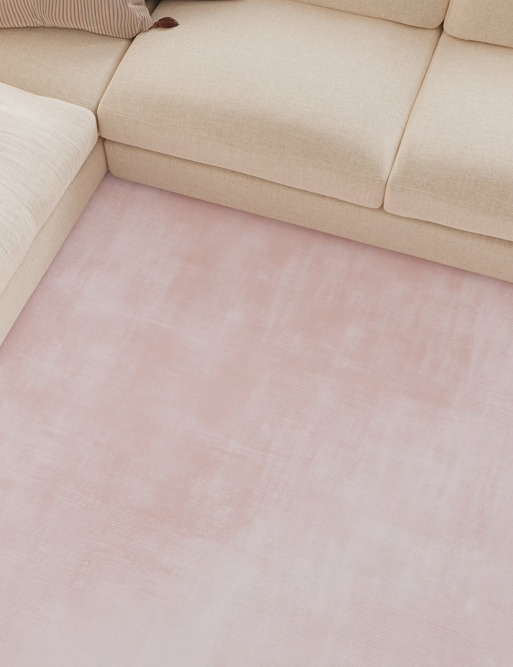 Sunkissed Diamond Quartz Pink Washable Rugs