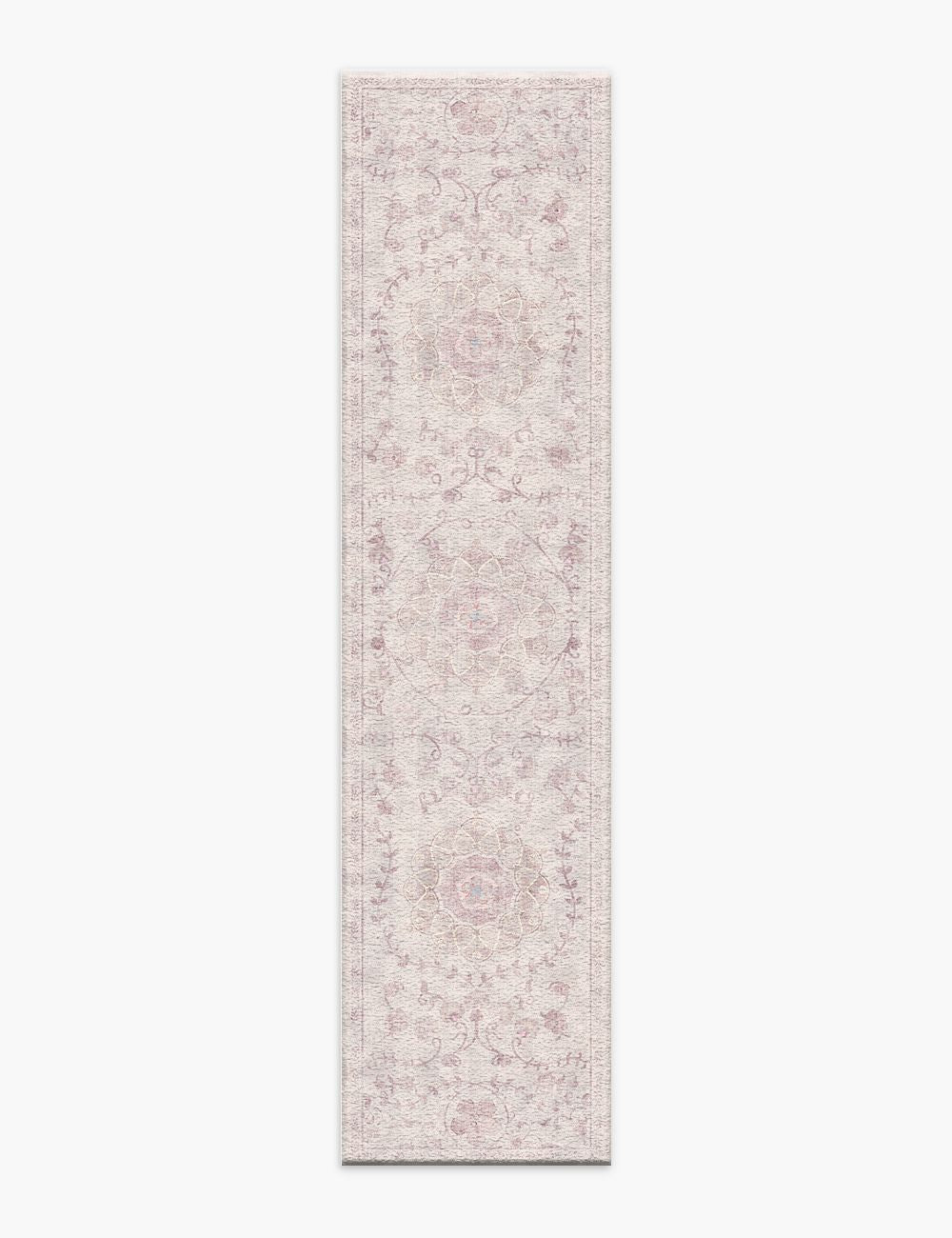 Briar Garden Vintage Soft Pink Washable Rug