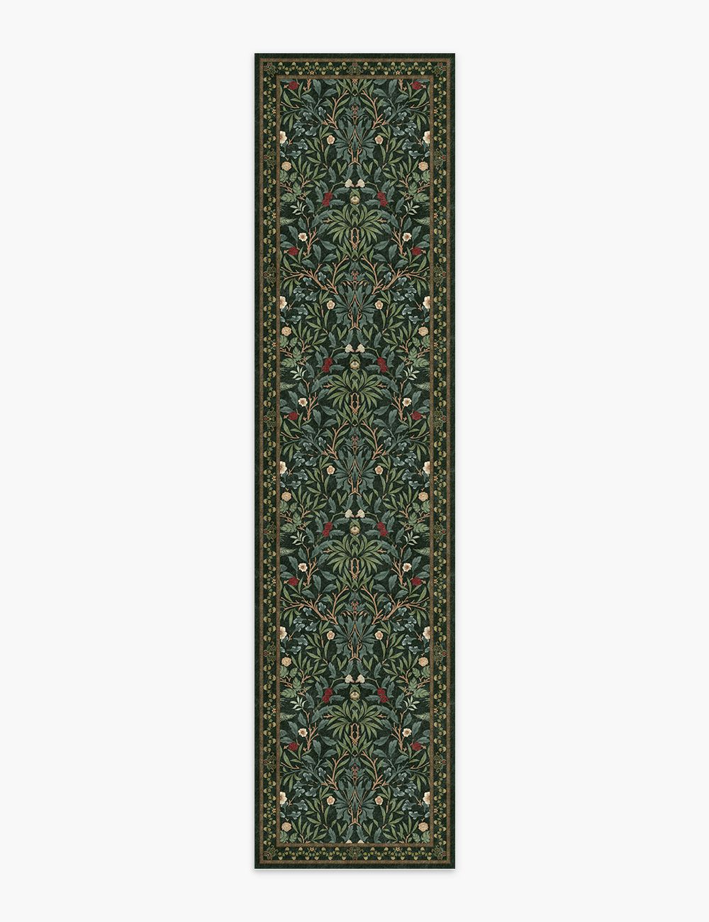 Mythic Botany Midnight Forest Washable Rug