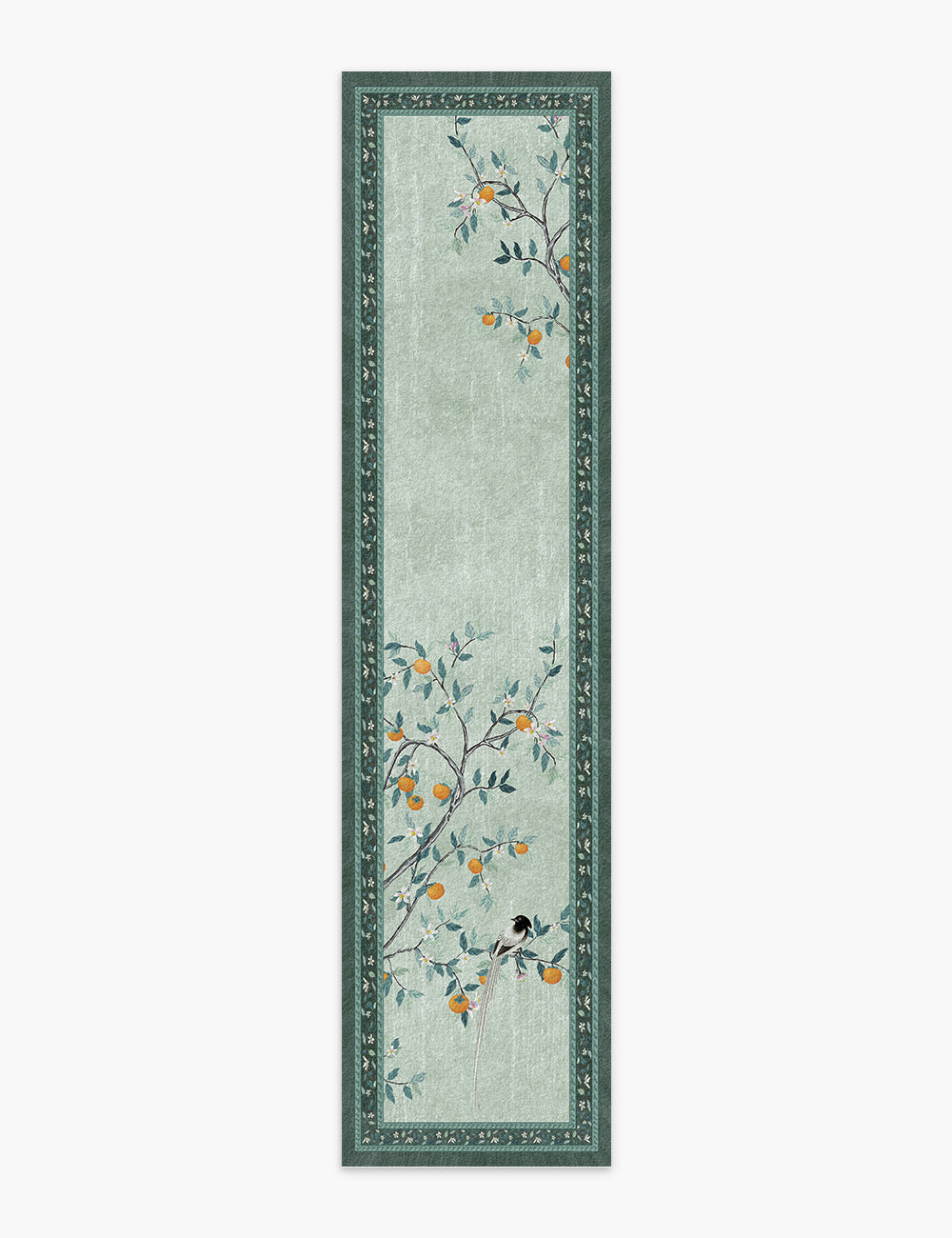Persimmon Blessing Meadow Green Washable Rug