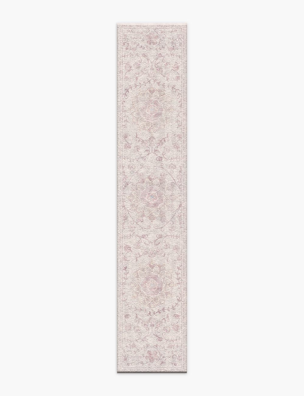 Briar Garden Vintage Soft Pink Washable Rug