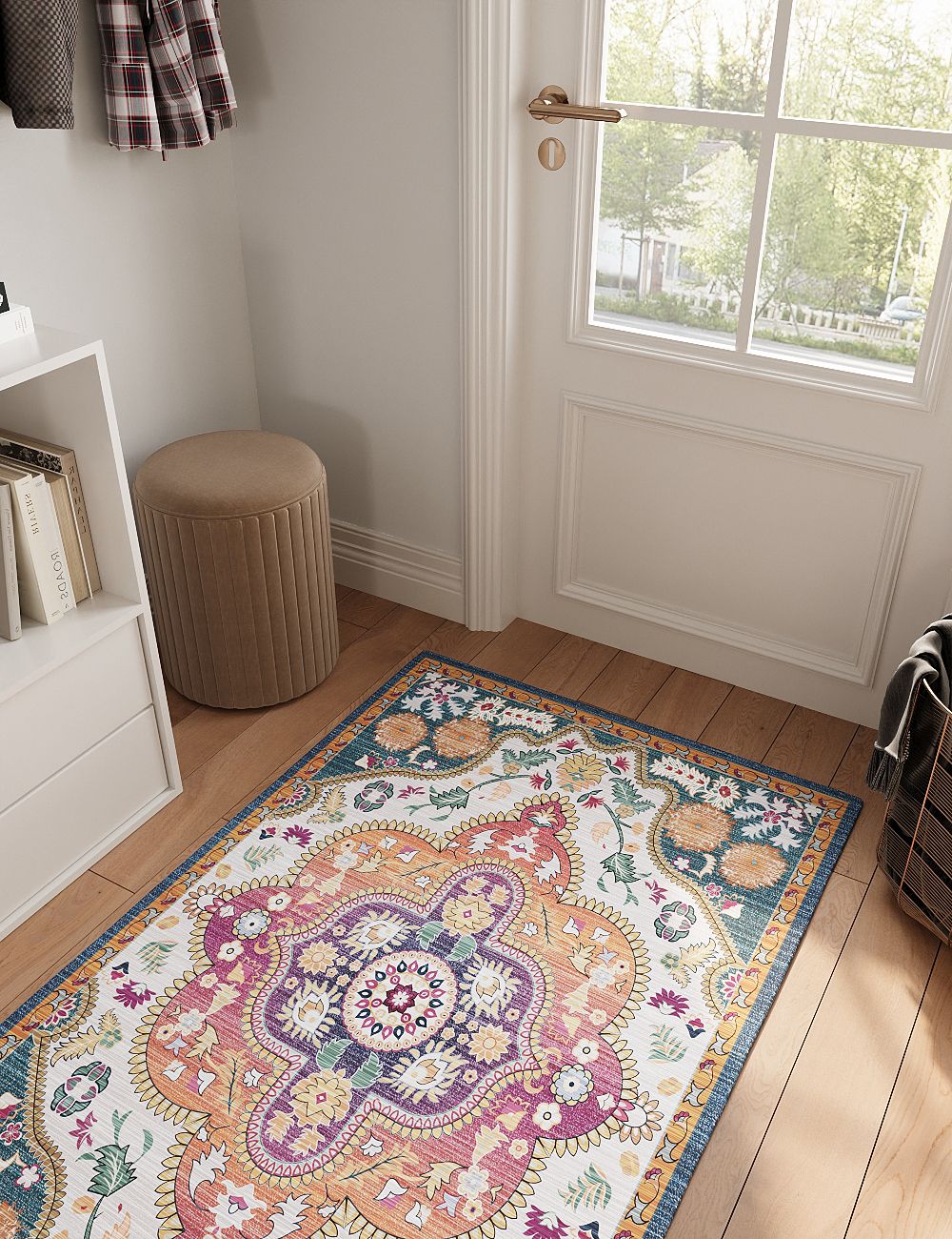 Harmonia's Garden Multicolour Washable Rug