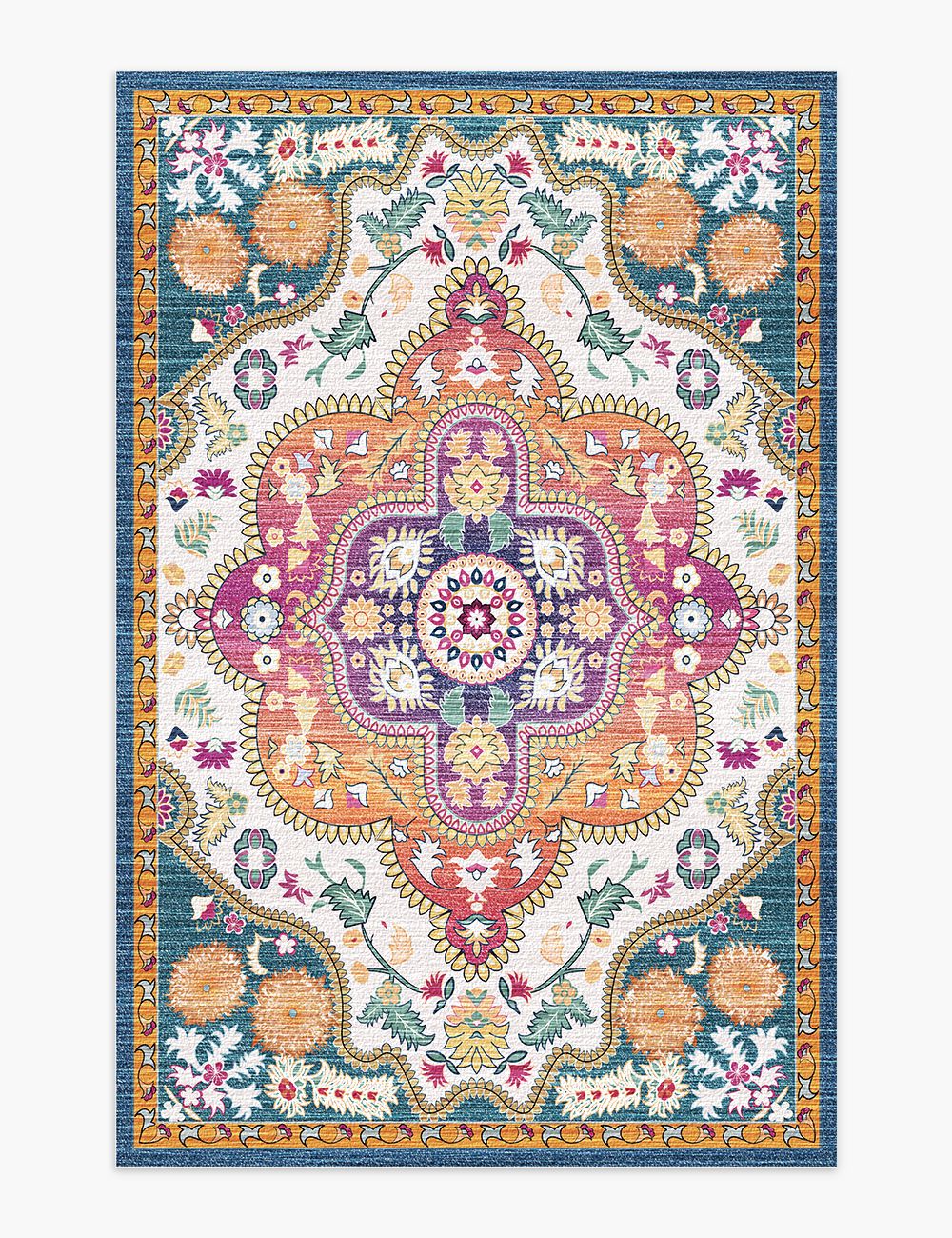 Harmonia's Garden Multicolour Washable Rug