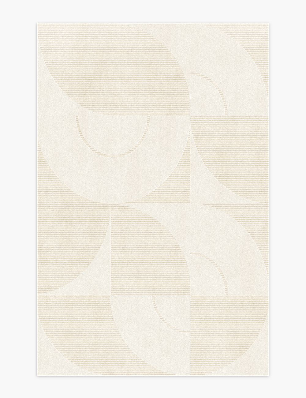 Quiet Waves Soft Beige Washable Rug