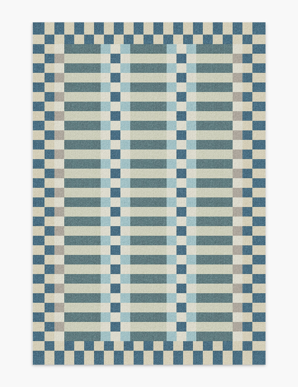 Curtain Call Dusty Teal Washable Rug