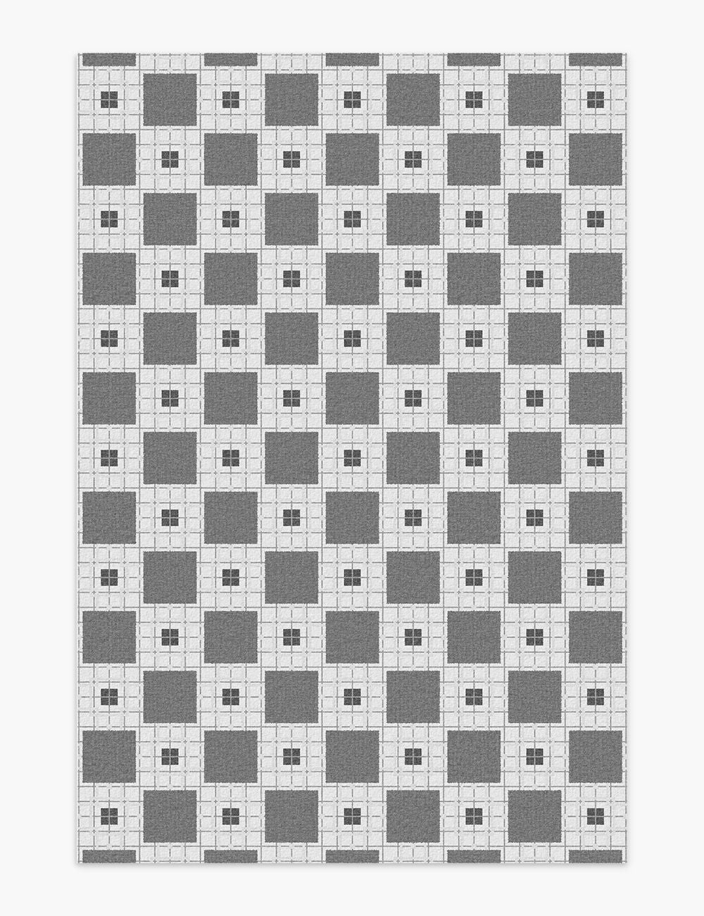 Desert Piazza Cement Grey Washable Rug