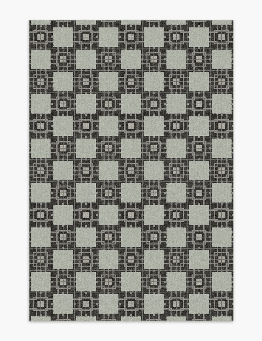 Desert Piazza Granite Grey Washable Rug