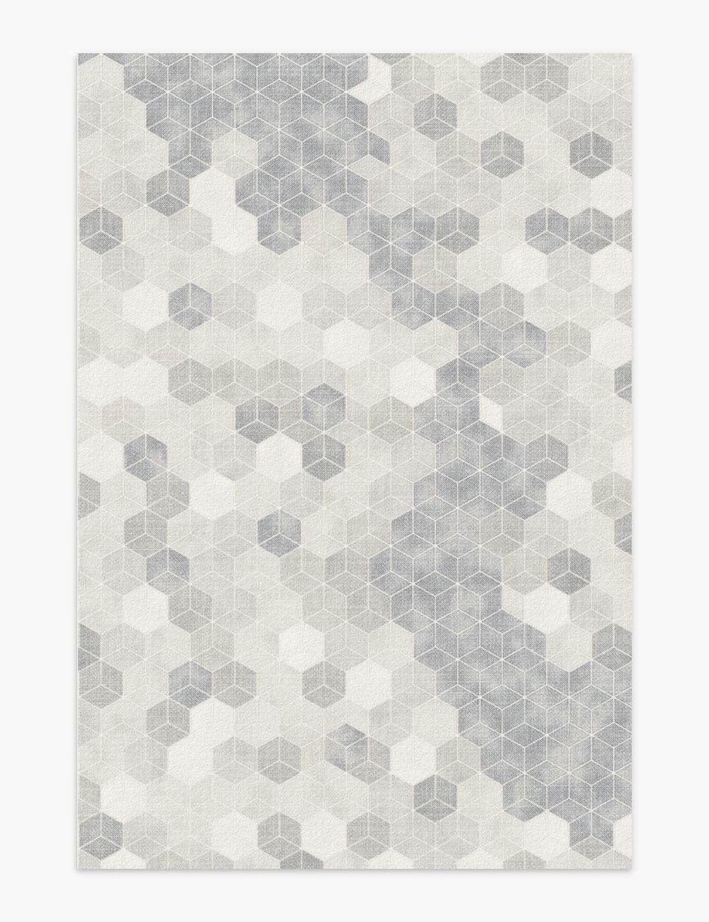 Faded Pieces Misty Grey Washable Rug