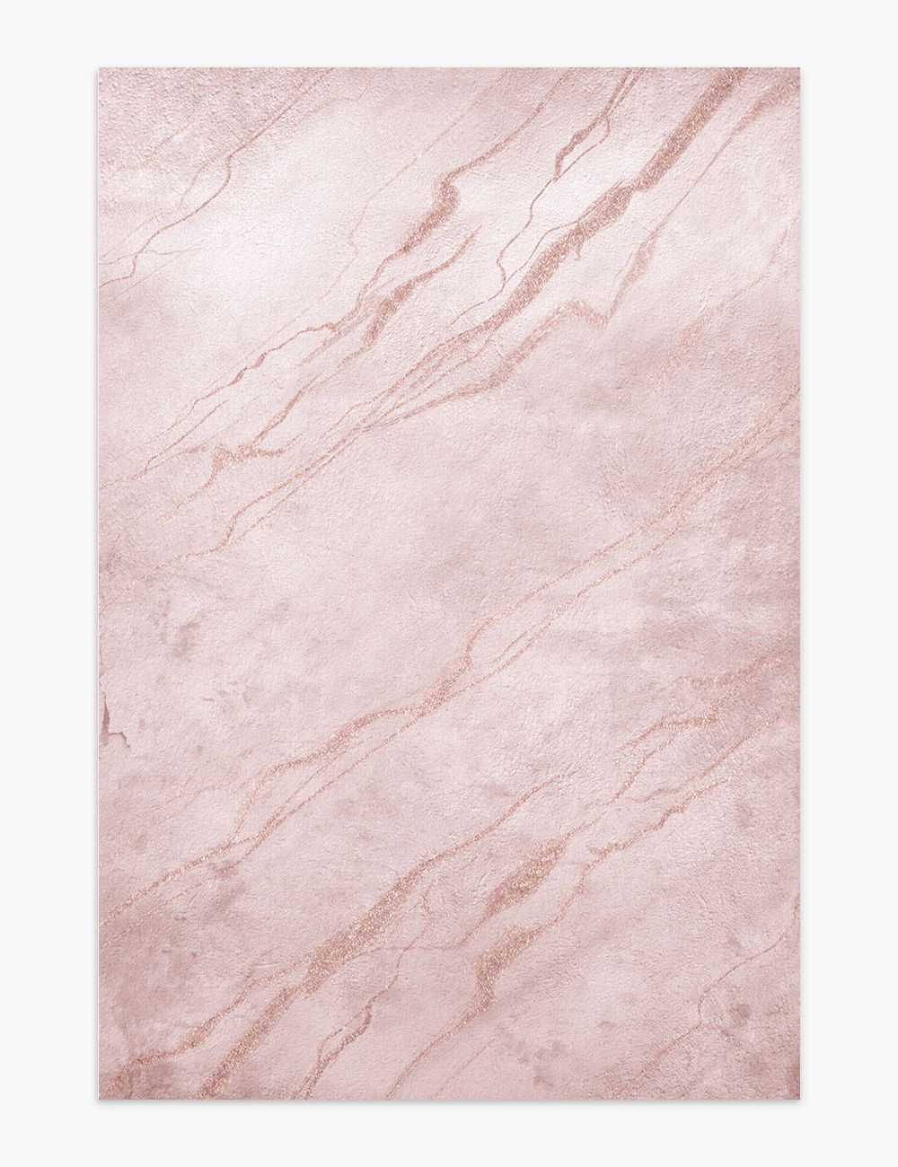 Flowing Marble Dusted Rose Washable Rug