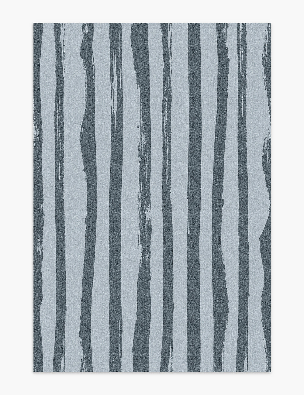 Ink Brush Pigeon Blue Washable Rug