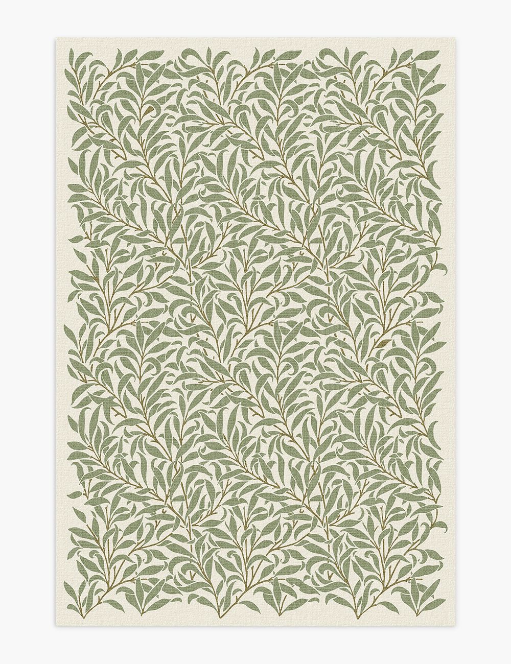 Nature's Layers Sage Green Washable Rug