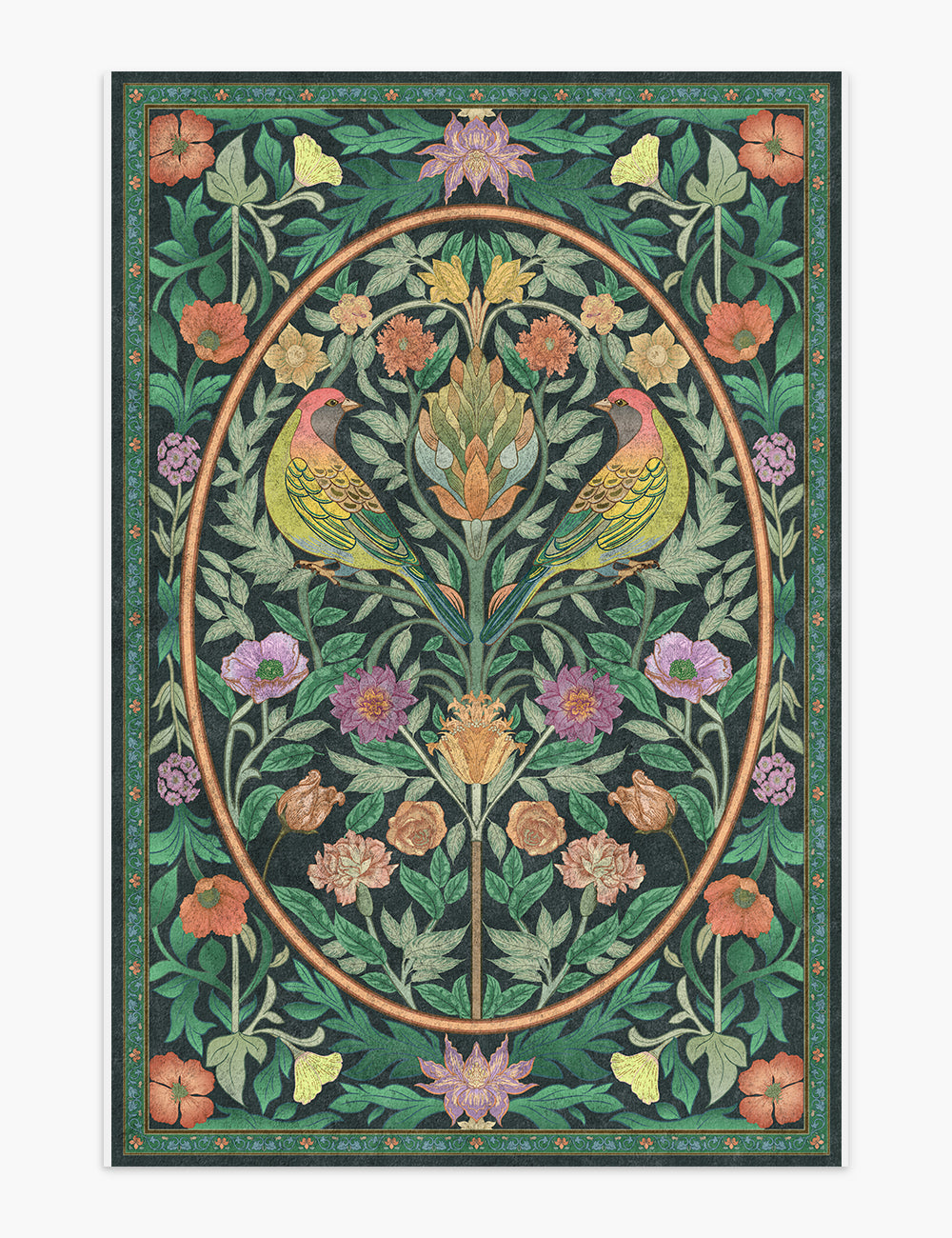 Orchard Keepsake Verdant Jewel Washable Rug