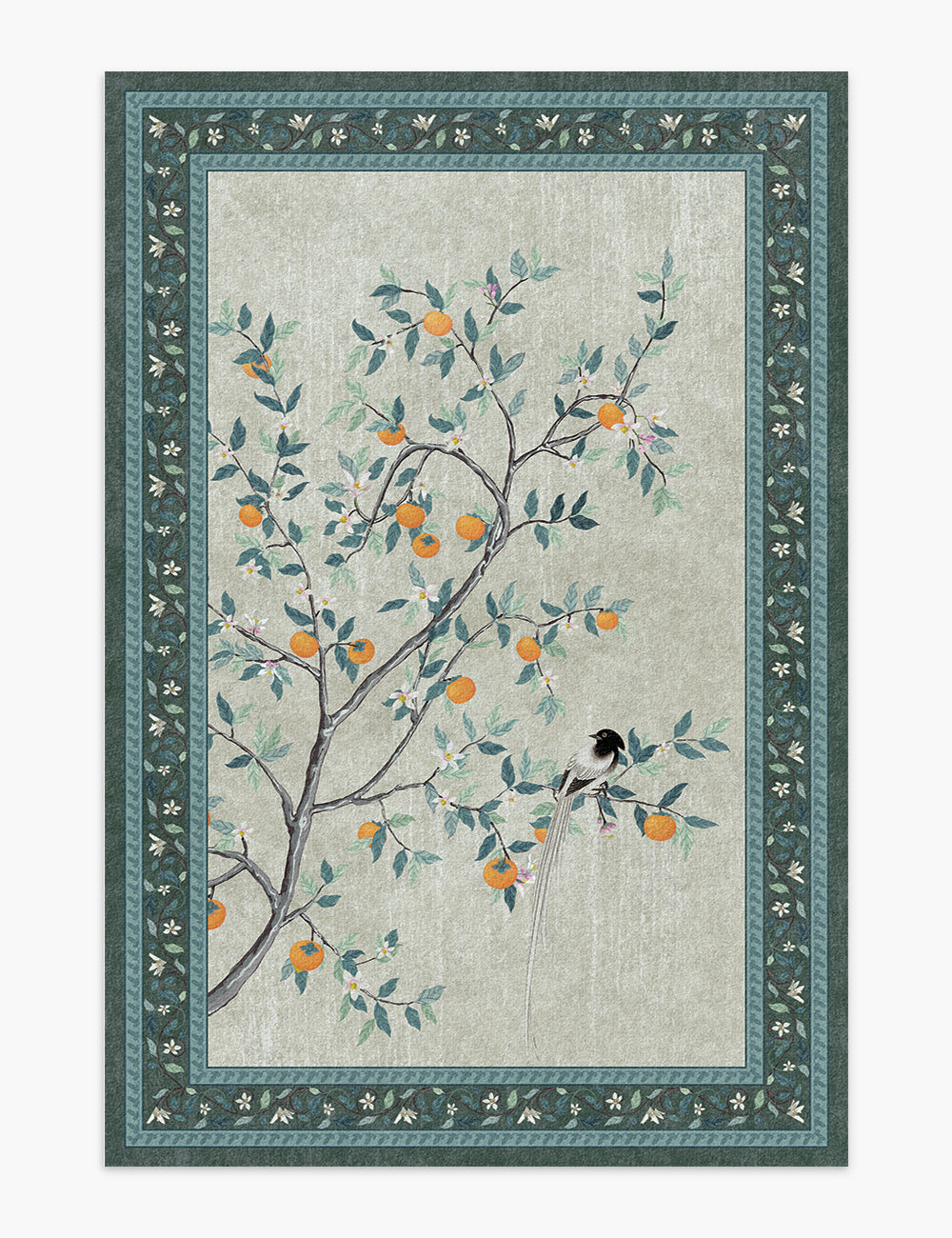 Persimmon Blessing Light Beige Washable Rug