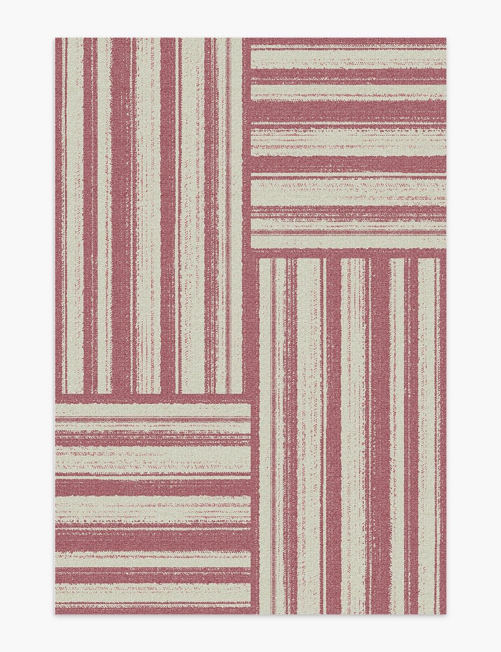 Stripe Dazzle Dusty Rose Washable Rug