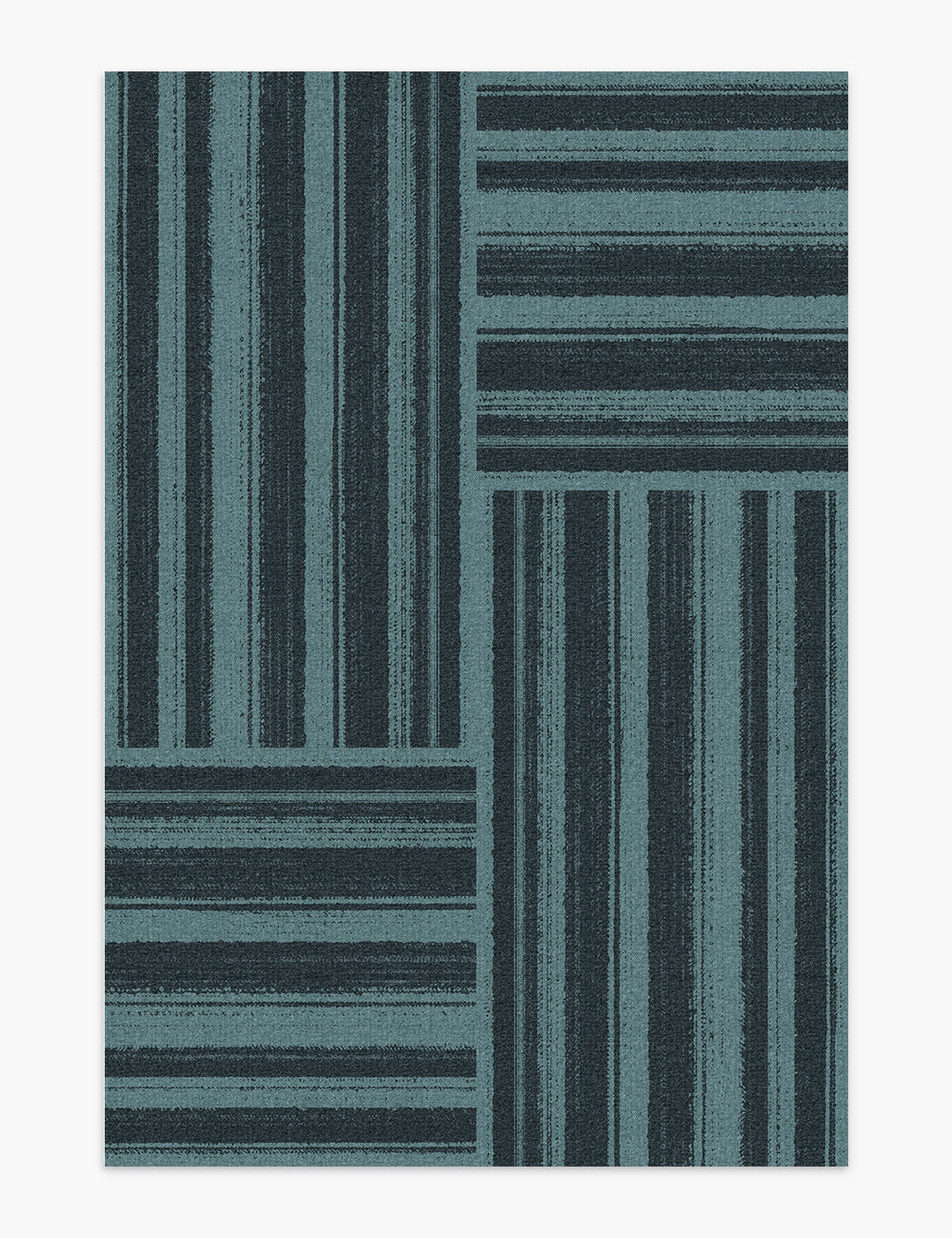 Stripe Dazzle Midnight Blue Washable Rug