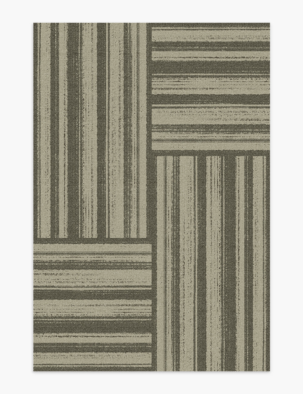 Stripe Dazzle Seaweed Green Washable Rug
