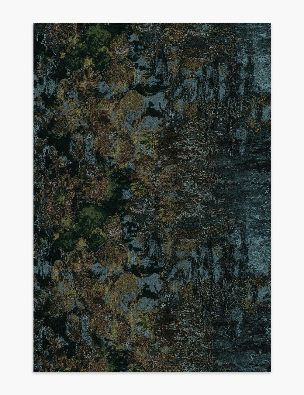 Sylvan Depths Dark Cyan Washable Rug