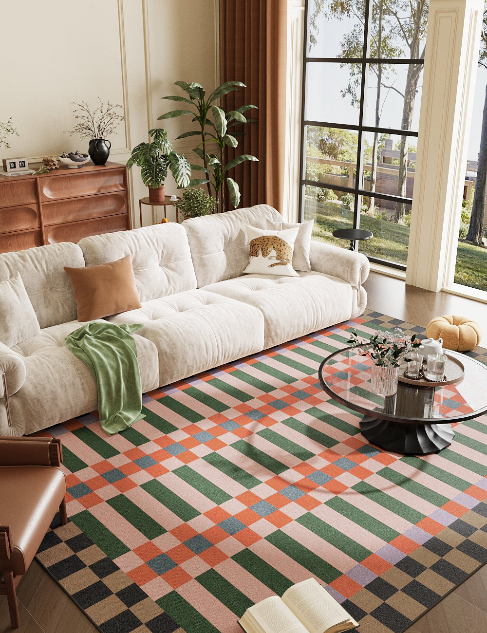Curtain Call Multicolour Washable Rug
