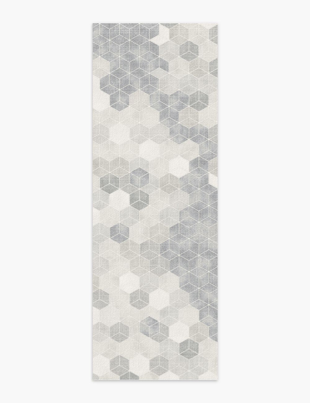 Faded Pieces Misty Grey Washable Rug