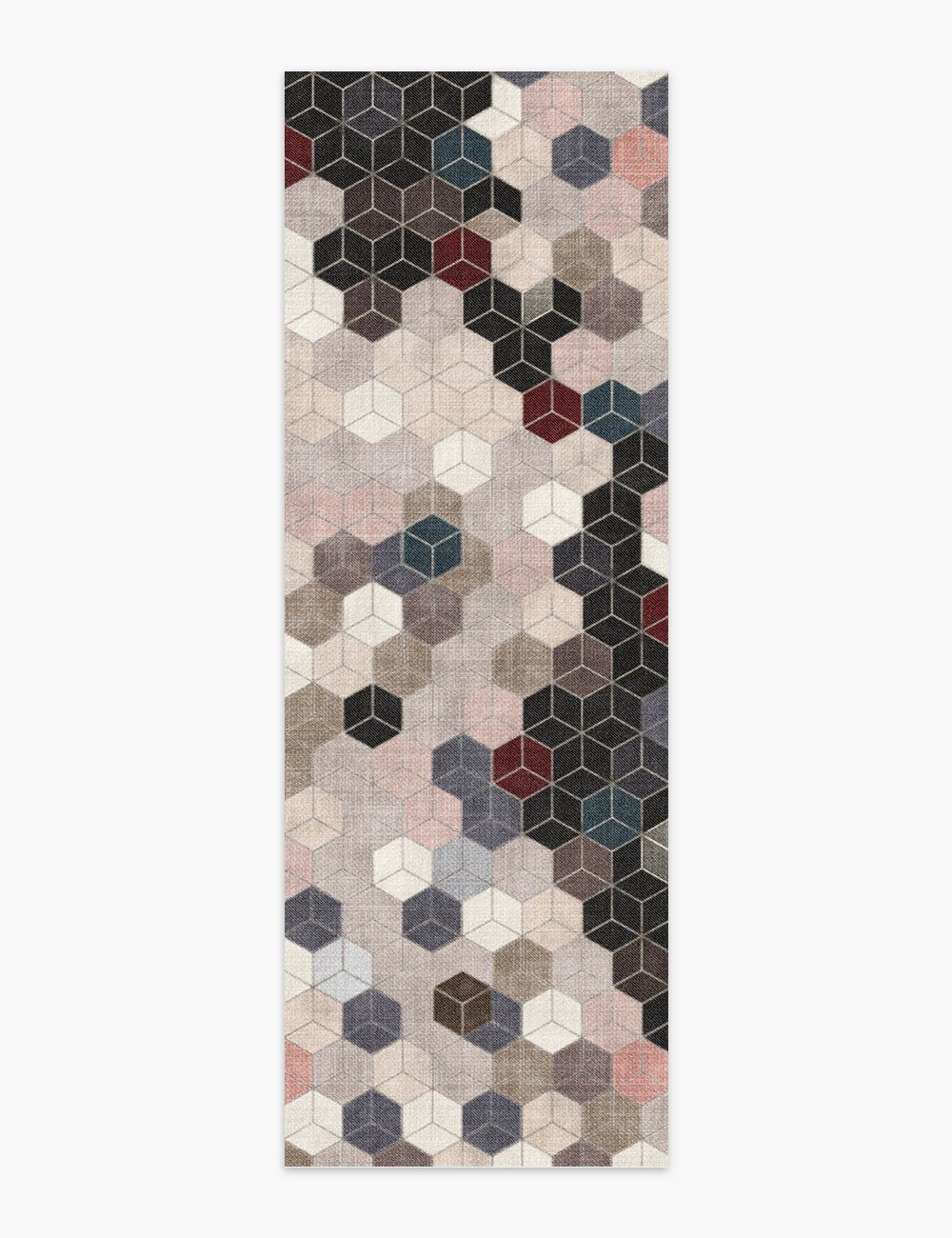 Faded Pieces Multicolour Washable Rug