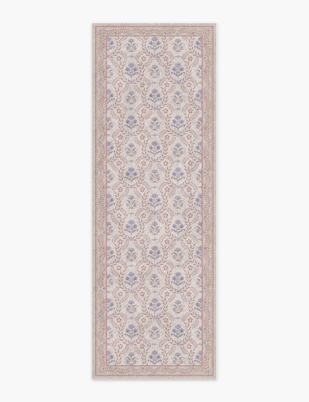 Jewel Garden Pale Pink Washable Rug