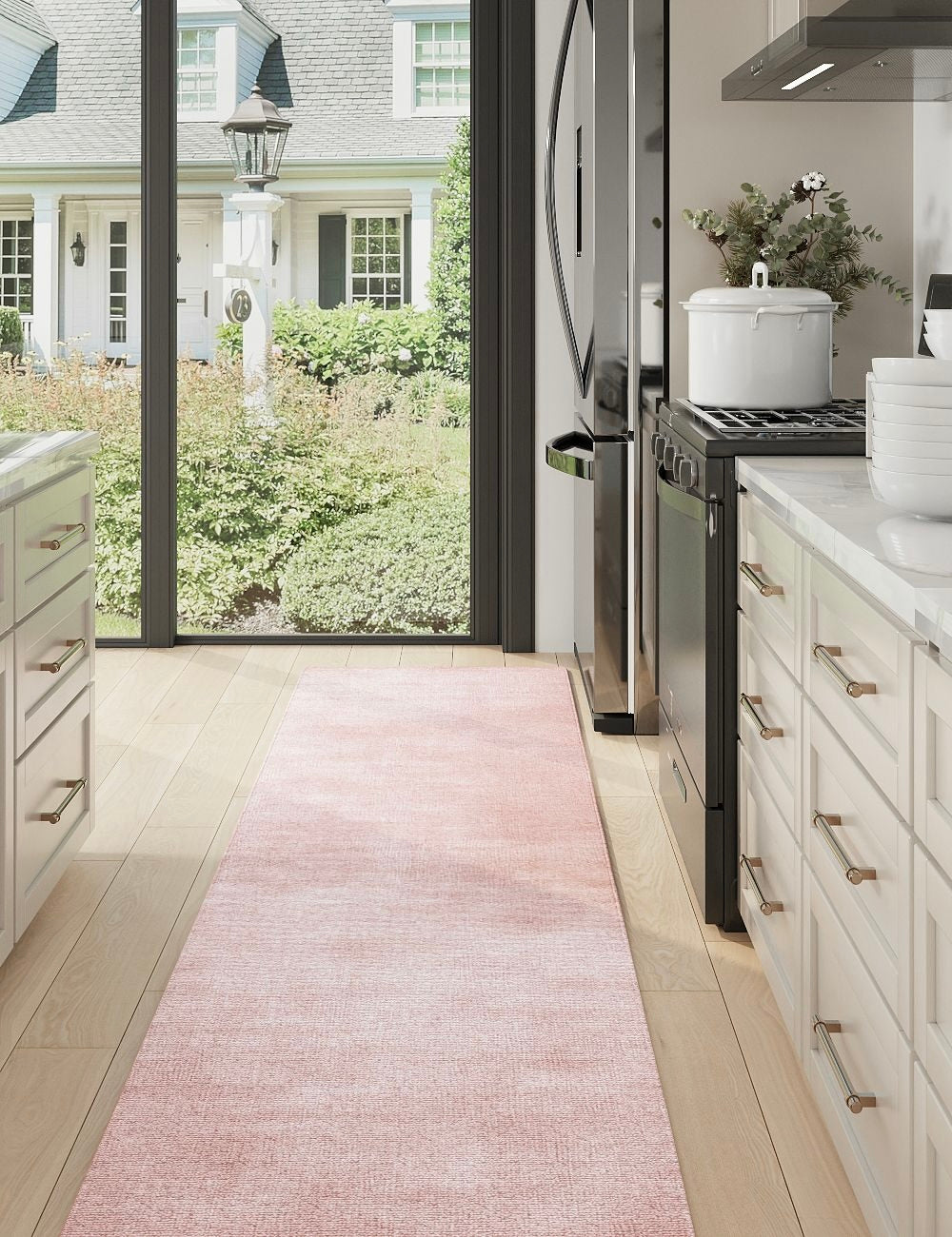 Sunkissed Diamond Quartz Pink Washable Rugs