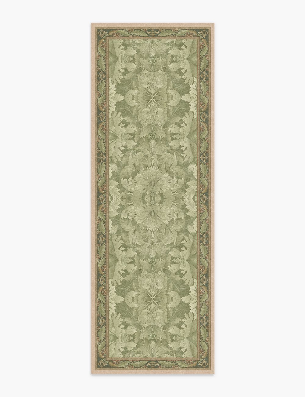 Wingbeat Grove Bungalow Green Washable Rug