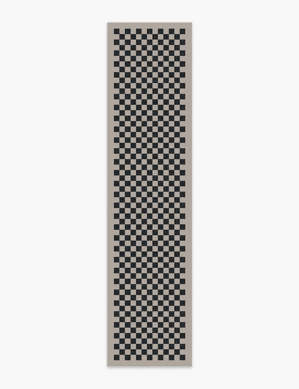 Checker Out Smoky Taupe Washable Rug