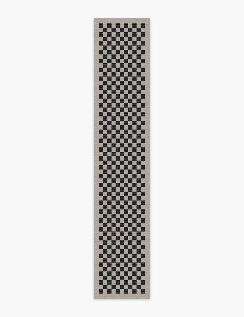 Checker Out Smoky Taupe Washable Rug