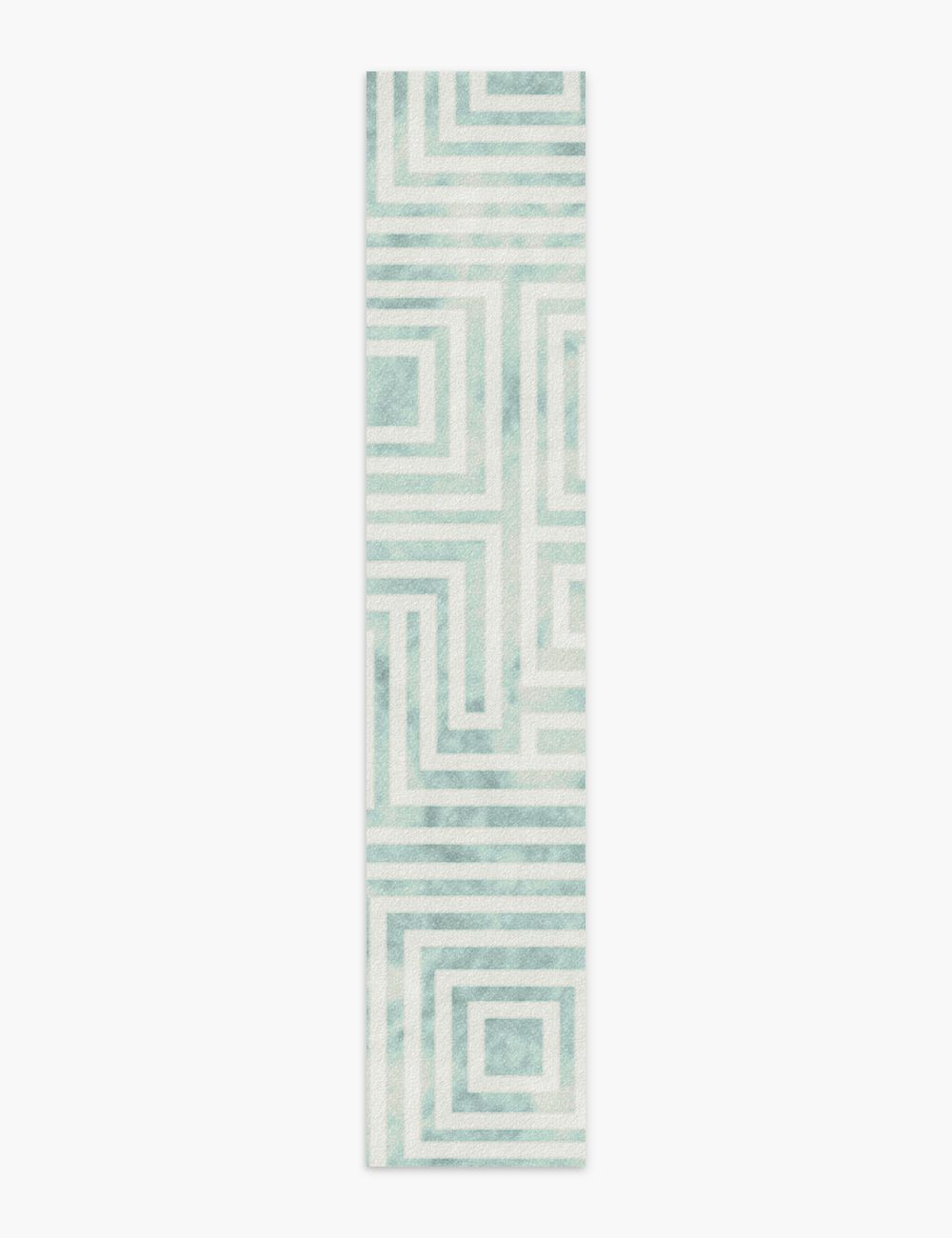 Clear Illusion Soft Aqua Washable Rug